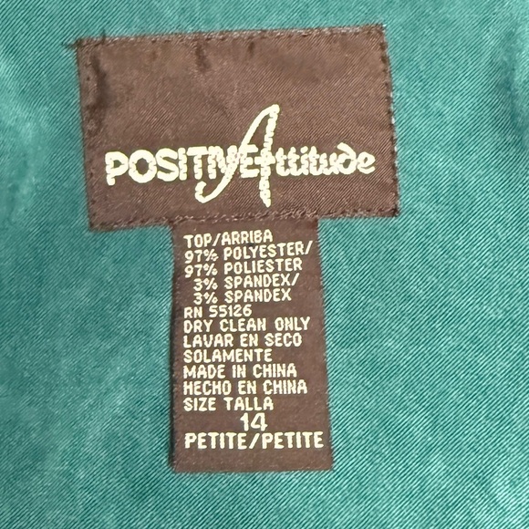 Positive Attitude Vintage Velour Striped Western Jacket Festival Sz P 10 - Picture 3 of 7